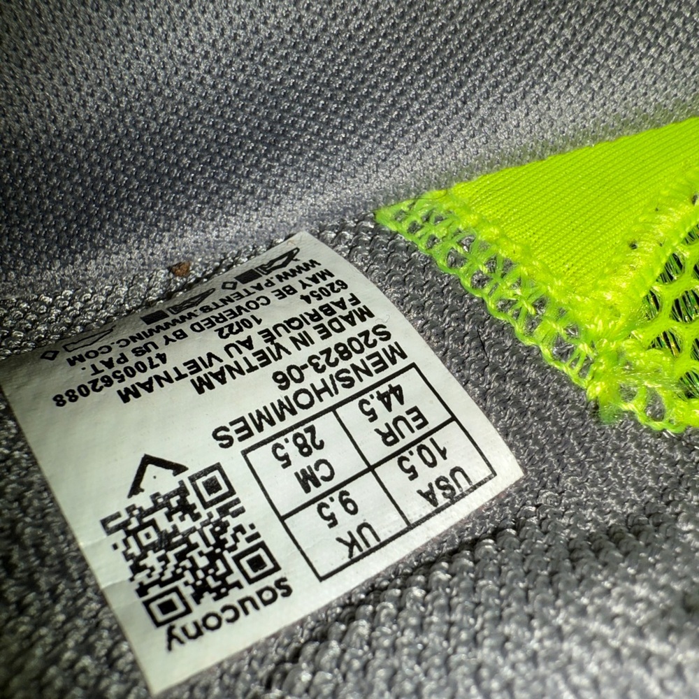 Men’s Saucony Kinvara 14 Neon Yellow Running Shoes - Picture 6 of 6